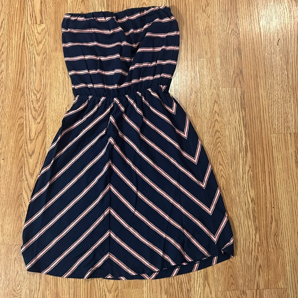 Gap Spring into Summer Strapless Dress, blue and pink